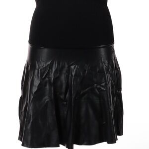 Aritzia Wilfred Free Women’s Black Faux Leather Flared Skirt Medium